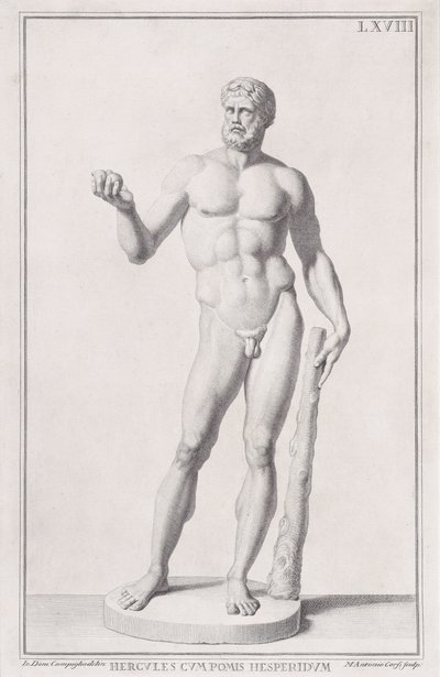 Standbeeld van Hercules door Marc