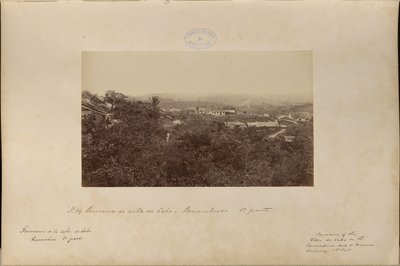 Panorama van de villa van Cabo, Pernambuco - 1e deel door Marc Ferrez