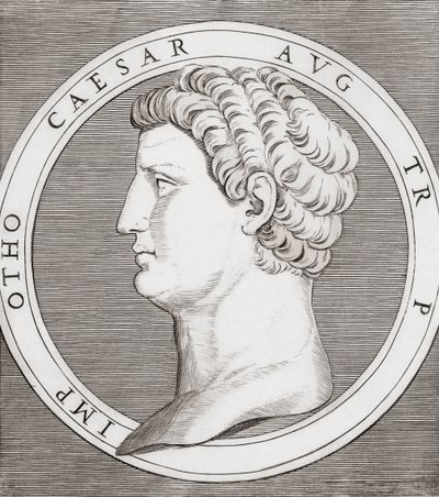 Otho, Romeinse Keizer door Marcantonio (after) Raimondi