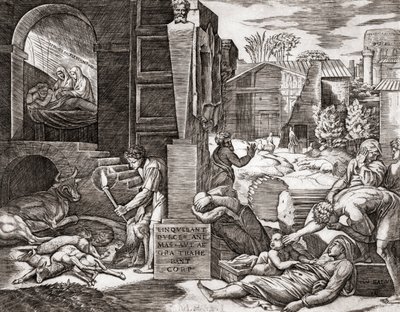 De Pest door Marcantonio (after) Raimondi