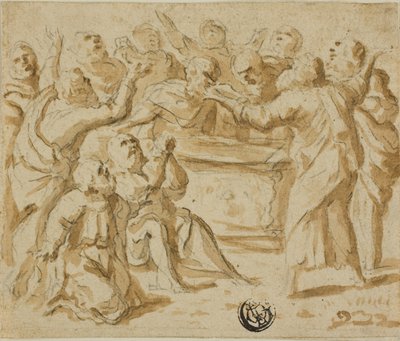 Hemelvaart van de Maagd: Onderste Helft door Marcantonio Bassetti