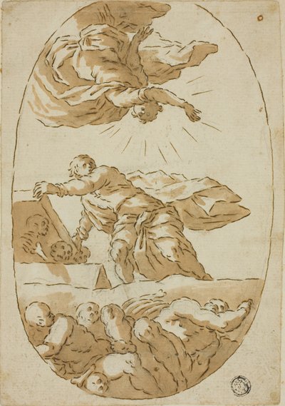 Wederopstanding van de doden door Marcantonio Bassetti