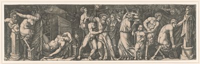 Bacchanalia door Marcantonio Raimondi