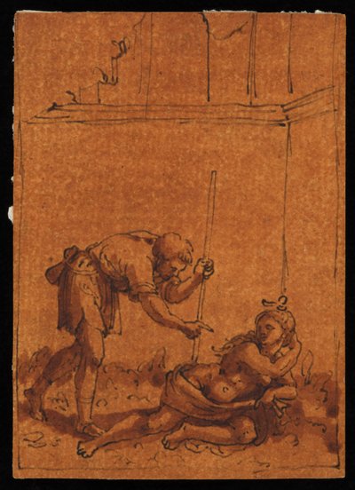 Cymon en Iphigenia door Marcantonio Raimondi