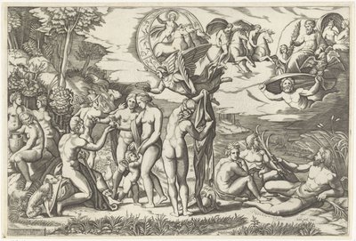 Oordeel van Paris door Marcantonio Raimondi