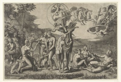 Oordeel van Paris door Marcantonio Raimondi