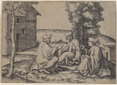 De Drie Doktoren door Marcantonio Raimondi