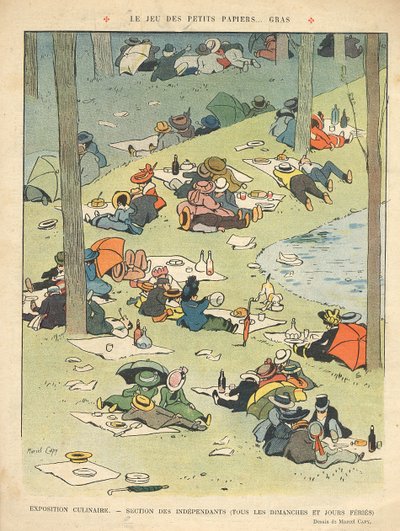 Tentoonstelling van de culinaire kunsten - Salon des Indépendants (Elke zondag en feestdag) van de achteromslag van 