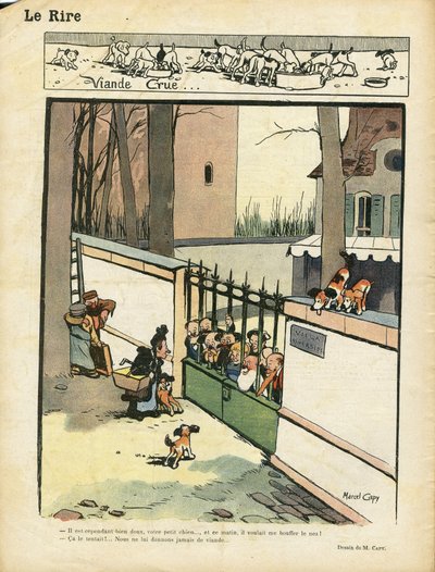 Illustratie van Marcel Capy (1865-1941) in Le Rire door Marcel Amable O.L. Capy