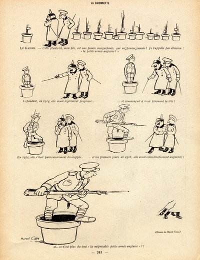 La Baionnette, Satirisch in Zwart-Wit door Marcel Amable O.L. Capy