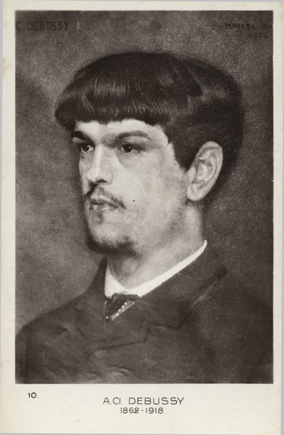 Claude Debussy, Franse componist (1862-1918) door Marcel Andre Baschet