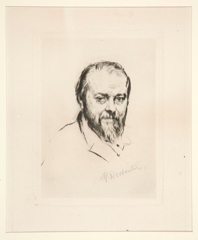 Portret van J.J. Henner door Marcellin Desboutin