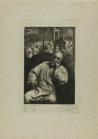 Pierre Puvis de Chavannes, Portret en Compositie door Marcellin Gilbert Desboutin