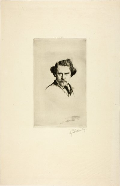 Portret van Alfred Cadart, 1875 door Marcellin Gilbert Desboutin