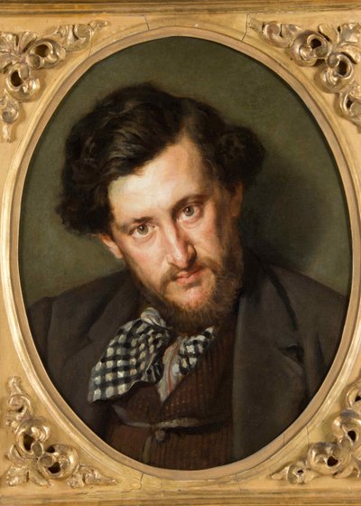 Portret van Georges Lafenestre 1837-1919, 1865 door Marcellin Gilbert Desboutin