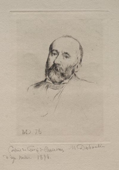 Puvis de Chavannes, 1876 door Marcellin Gilbert Desboutin