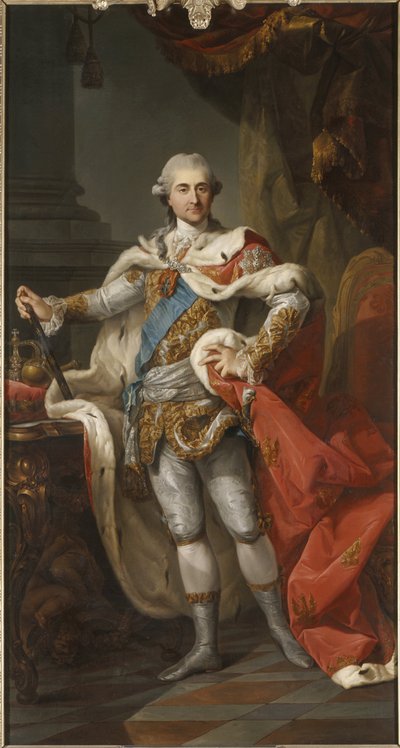 Portret van Stanislaw II August Poniatowski door Marcello Bacciarelli