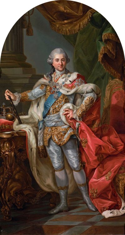 Stanislaus Augustus in kroningsgewaden door Marcello Bacciarelli