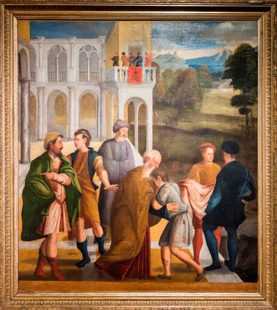 De terugkeer van de verloren zoon door Marcello Fogolino