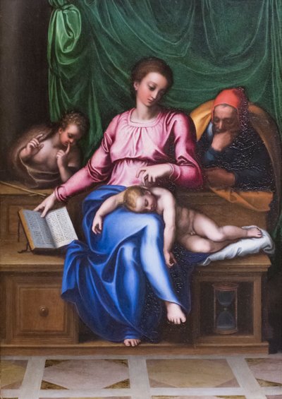Heilige familie en Sint Johannes de Doper door Marcello Venusti