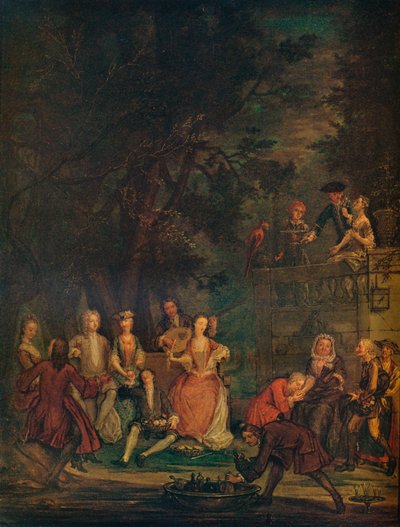 Een Gesprekstuk, ca. 1700, 1931 door Marcellus Laroon the Younger