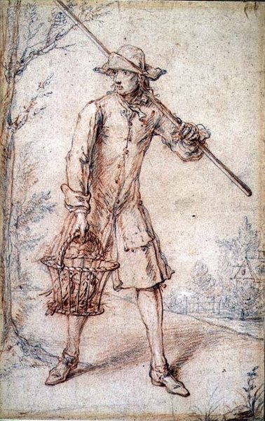 Een vogelvanger door Marcellus the Elder Laroon
