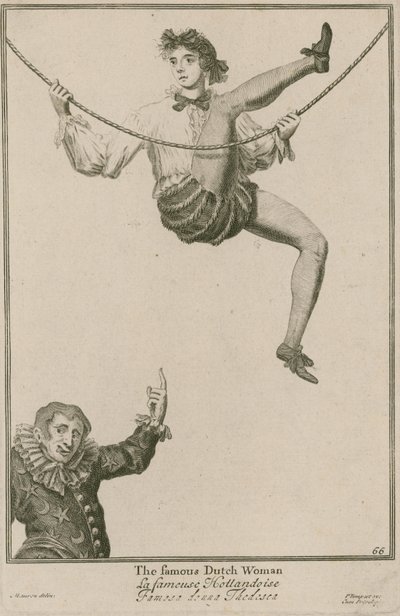 Bartholomew Fair, Londen: De beroemde Nederlandse vrouw door Marcellus the Elder Laroon