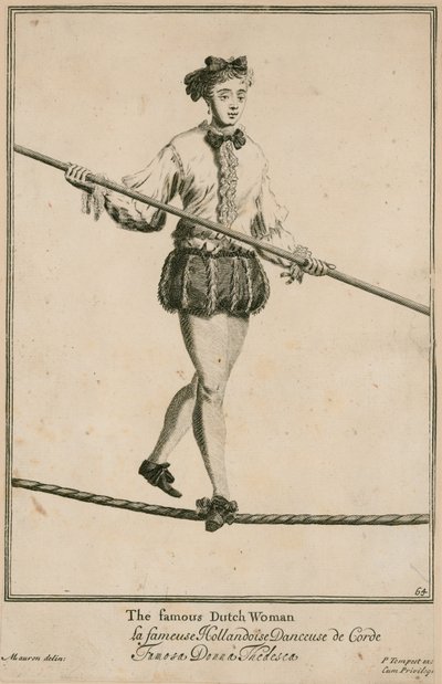 Bartholomew Fair, Londen: De beroemde Nederlandse vrouw in 1687 door Marcellus the Elder Laroon