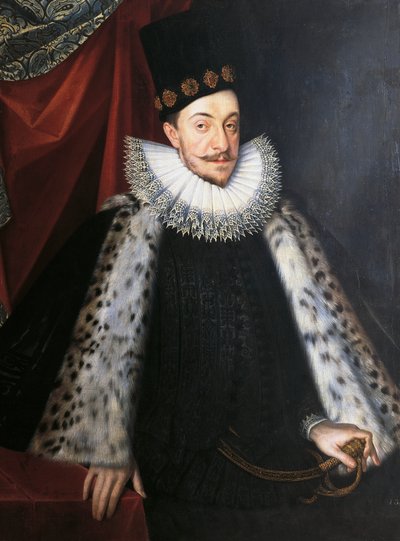 Portret van Sigismund III Vasa, koning van Zweden en Polen, door Martin Kober door Marcin Kober