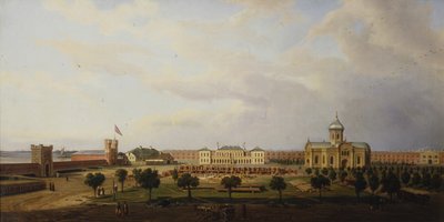 Binnenaanzicht van de Ivangorod-vesting, 1846 door Marcin Zaleski
