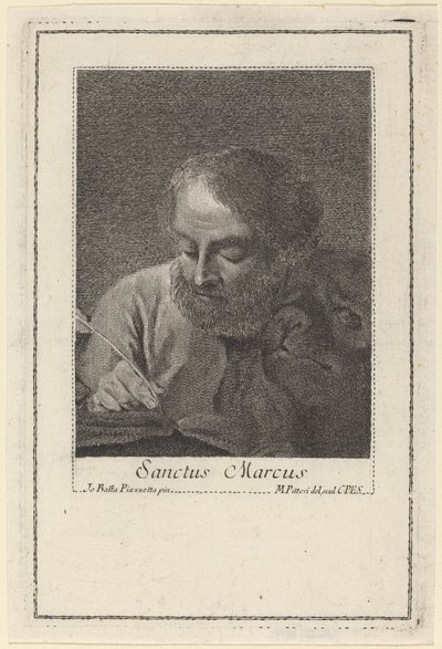 Sint Marcus door Marco Alvise Pitteri after Giovanni Battista Piazzetta