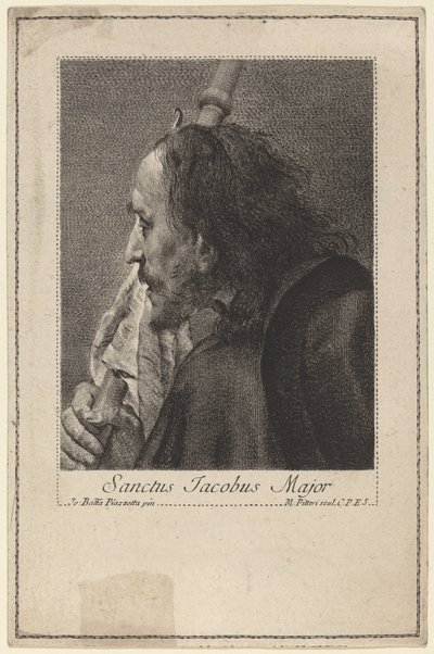 Sint Jacobus de Meerdere door Marco Alvise Pitteri after Giovanni Battista Piazzetta