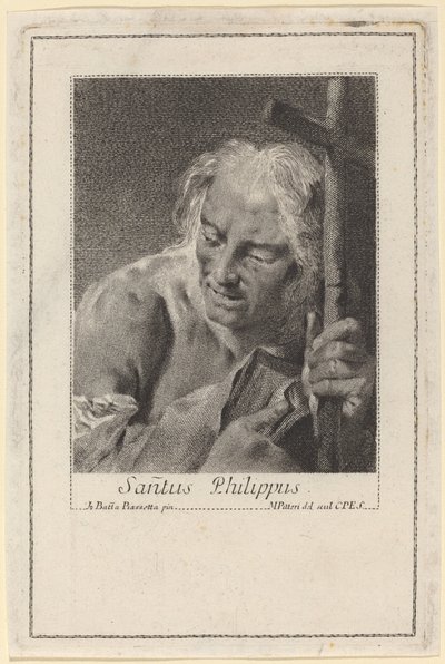 Sint Philippus door Marco Alvise Pitteri after Giovanni Battista Piazzetta