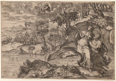 Augustus en de Tiburtijnse Sibylle door Marco Angolo del Moro