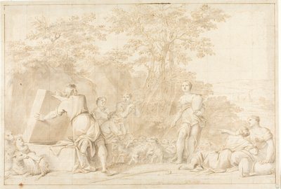Jacob en Rachel bij de Bron door Marcantonio Franceschini