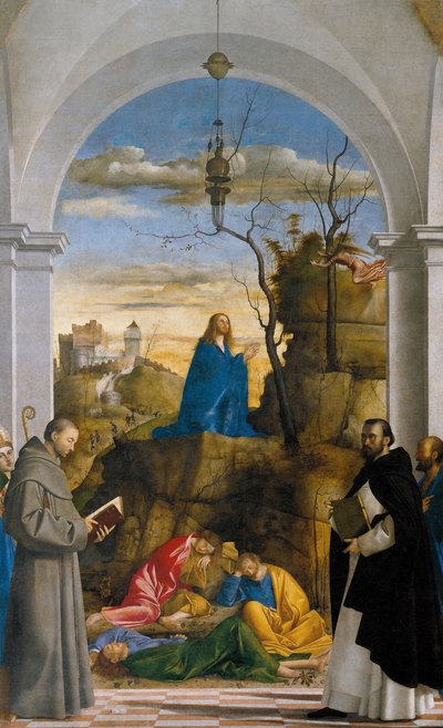 Christus op de Olijfberg door Marco Basaiti