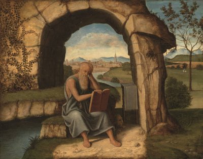 Sint Hiëronymus in de Wildernis door Marco Basaiti