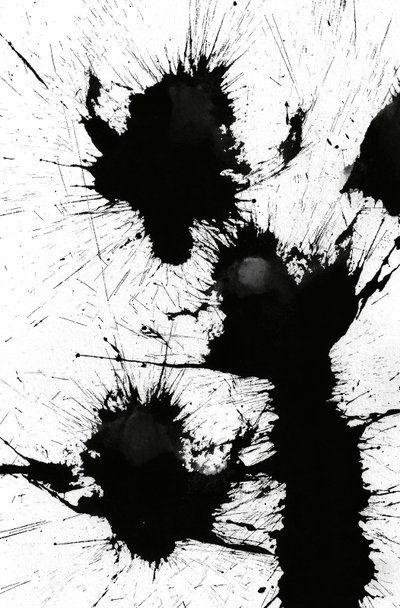 Blot, 2014 (inkt op papier) door Marco Campedelli