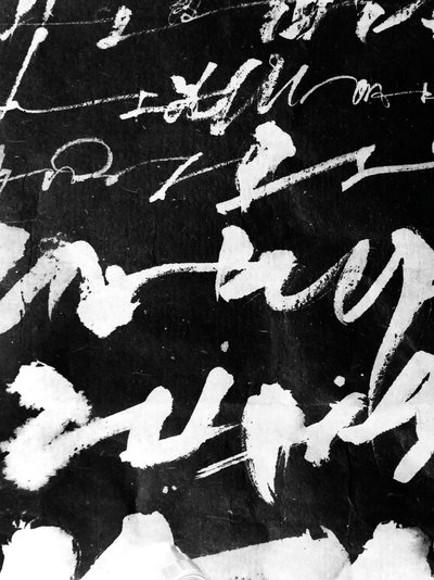 Wabi Sabi (detail), 2018 (inkt op papier) door Marco Campedelli
