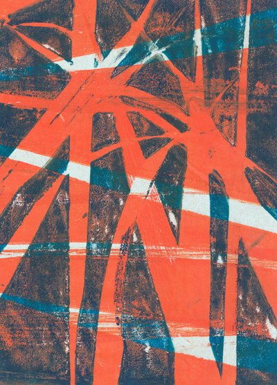 Wilde haver, 2024 (monotype) door Marco Campedelli