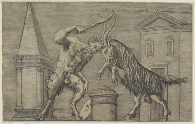Sater en ram in gevecht door Marco Dente