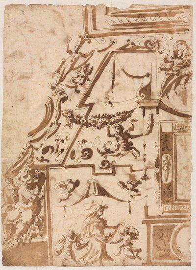 Grootse met een springende centaur verso, ca. 1565-1588 door Marco Marchetti