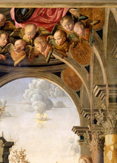 Engelen, (detail) door Marco Palmezzano