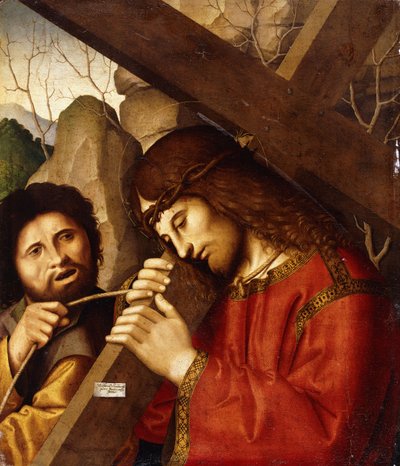Christus die het Kruis Draagt door Marco Palmezzano