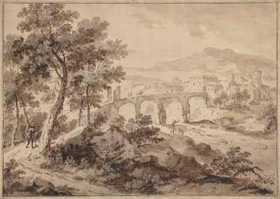 Landschap met Brug door Marco Ricci