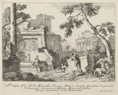 Landschap met Ruïnes door Marco Ricci