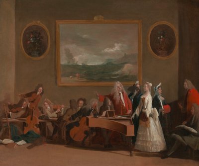 Repetitie van een opera door Marco Ricci