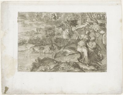 Caesar Augustus en de Tiburtijnse Sibylle door Marco dell