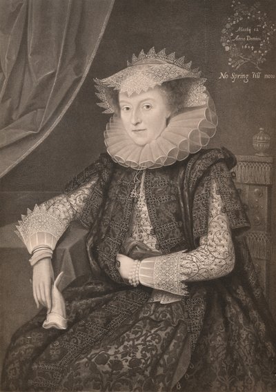 Mary Sidney, gravin van Pembroke door Marcus Garret Gheeraerts the Younger
