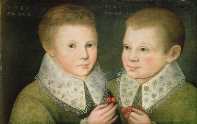 Portret van twee broers, 1586 door Marcus Gheeraerts